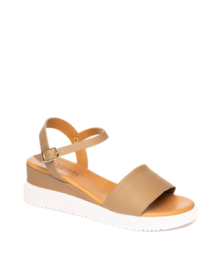 YUNA MARSELLA Sandalo pelle taupe FZ3-02 VIT-TAUPE