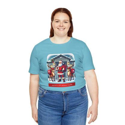 🎅 Santa's Off-Season Hustle 🍕 Unisex Tee ✨ Who knew Santa delivered more than presents? - Whippie's