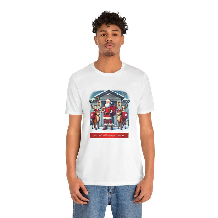 🎅 Santa's Off-Season Hustle 🍕 Unisex Tee ✨ Who knew Santa delivered more than presents? - Whippie's