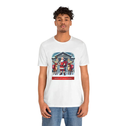 🎅 Santa's Off-Season Hustle 🍕 Unisex Tee ✨ Who knew Santa delivered more than presents? - Whippie's