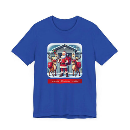 🎅 Santa's Off-Season Hustle 🍕 Unisex Tee ✨ Who knew Santa delivered more than presents? - Whippie's