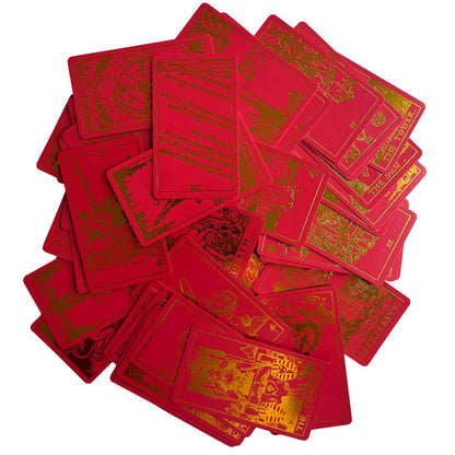 Scarlet Tarot Deck & Guide | Classic Design and Gold Foil