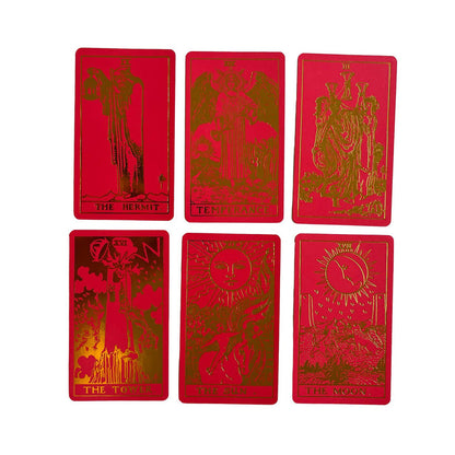 Scarlet Tarot Deck & Guide | Classic Design and Gold Foil