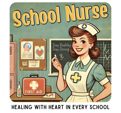 School Nurse Hero Tee - Healing with Heart in Every School