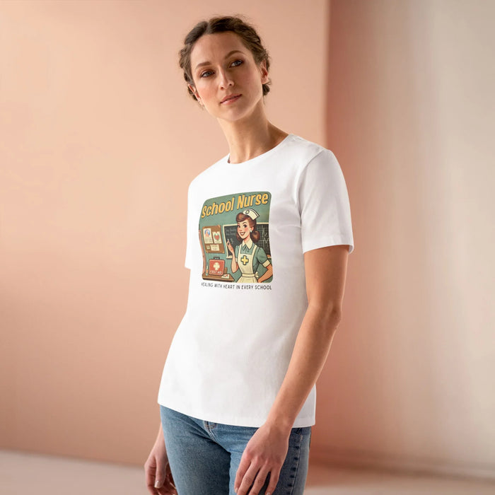 School Nurse Hero Tee - Healing with Heart in Every School