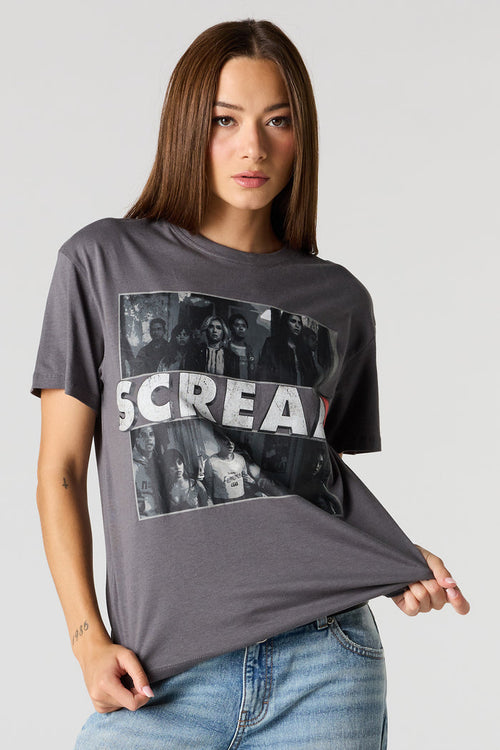 Scream Graphic Boyfriend T-Shirt