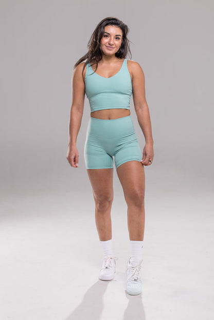 Seamless V Short - Sea Green