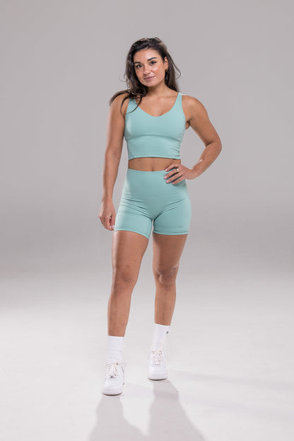 Seamless V Short - Sea Green