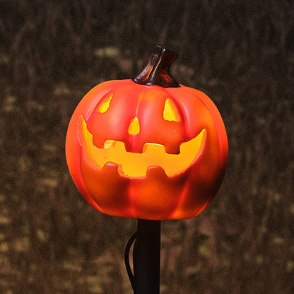 Set of 2 Halloween Pumpkin Stake Lights