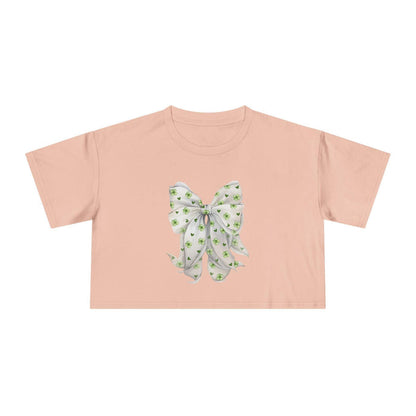 Shamrock Hearts Women's Cropped Tee - Spread the Luck and Love! - Whippie's