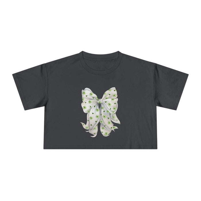 Shamrock Hearts Women's Cropped Tee - Spread the Luck and Love! - Whippie's