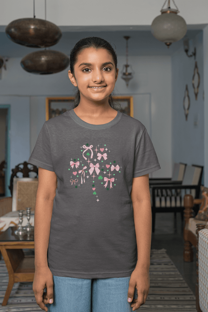 Shamrock Sparkle Youth Tee - ☘️💖 Shine Bright this St. Patrick's Day! 💖☘️ - Whippie's