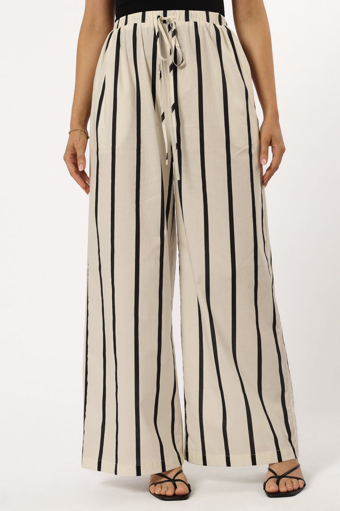 Petal and Pup USA BOTTOMS Silvia Pant - Cream Stripe