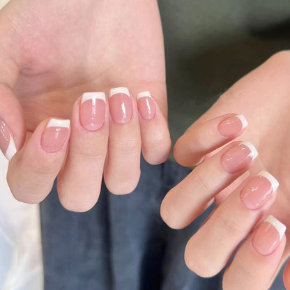 Simple French Tip | Short  Square | EASY PRESS™