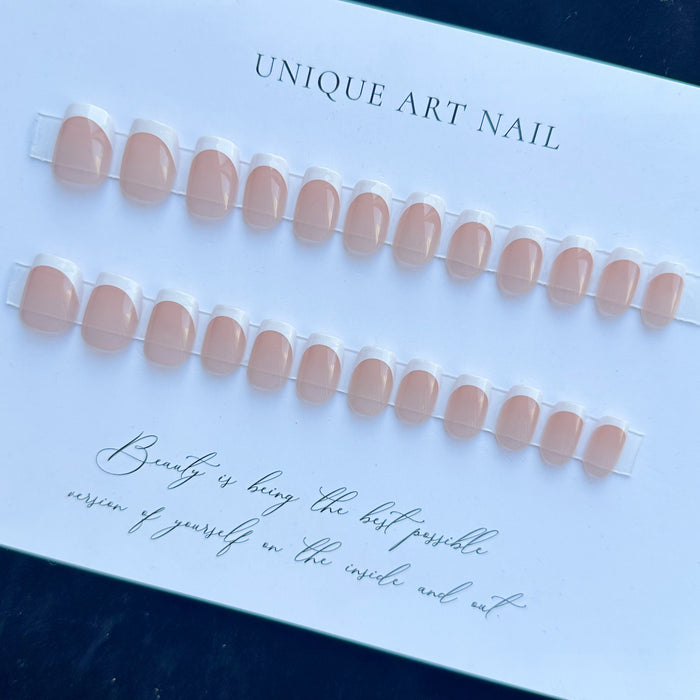 Simple French Tip | Short  Square | EASY PRESS™