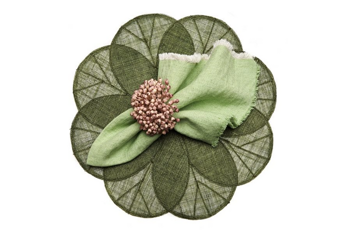 Sinamay Flower Placemat