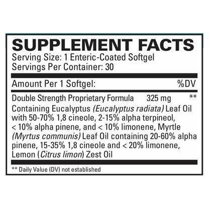 Sinutol Extra Strength by EuroMedica Ingredients Label
