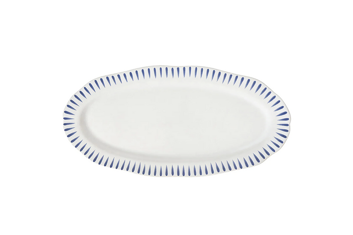 Sitio Stripe Serveware - Delft Blue