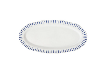 Sitio Stripe Serveware - Delft Blue