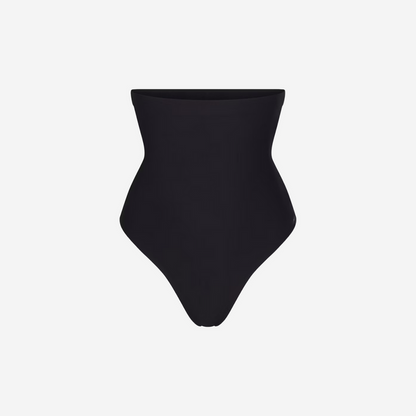 SKIMS CORE CONTROL HIGH WAIST THONG ONYX