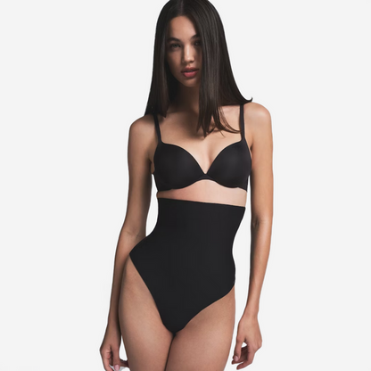 SKIMS CORE CONTROL HIGH WAIST THONG ONYX