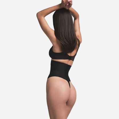 SKIMS CORE CONTROL HIGH WAIST THONG ONYX