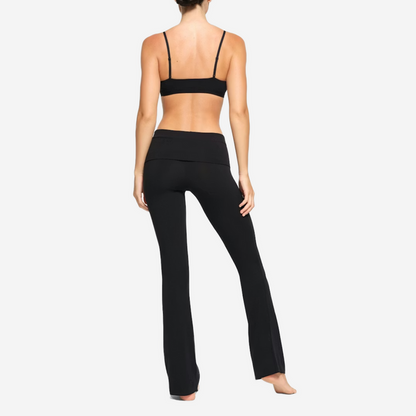 SKIMS COTTON JERSEY FOLDOVER PANT SOOT