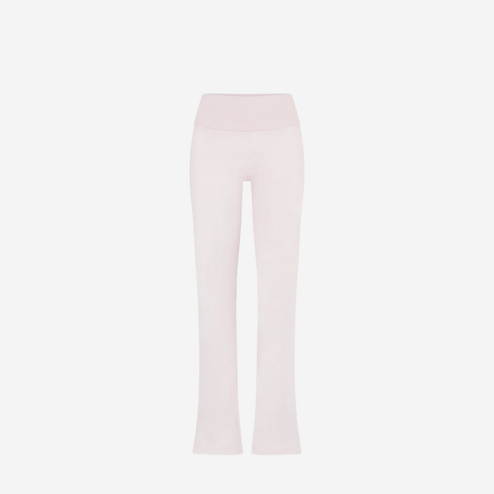 SKIMS COTTON JERSEY FOLDOVER PANTS BARELY PINK