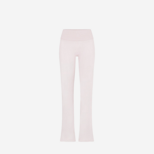 SKIMS COTTON JERSEY FOLDOVER PANTS BARELY PINK