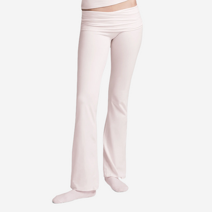 SKIMS COTTON JERSEY FOLDOVER PANTS BARELY PINK