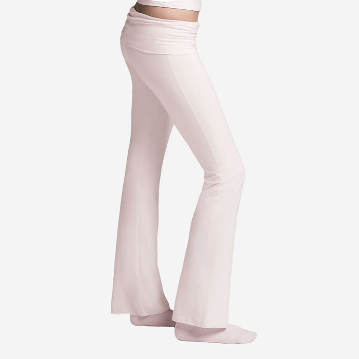 SKIMS COTTON JERSEY FOLDOVER PANTS BARELY PINK