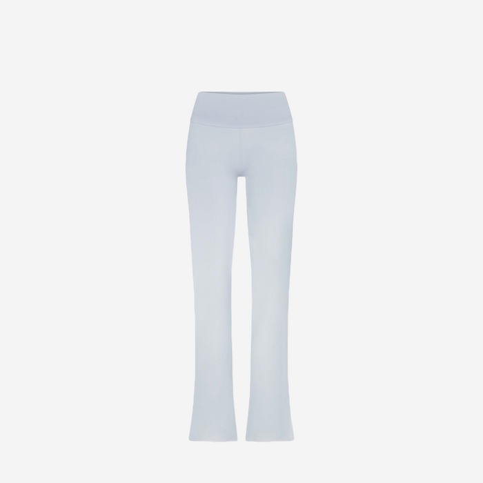 SKIMS COTTON JERSEY FOLDOVER PANTS BLUE