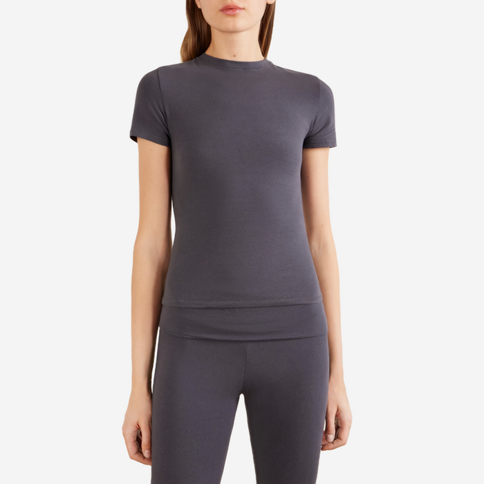 SKIMS cotton jersey T-shirt Ash