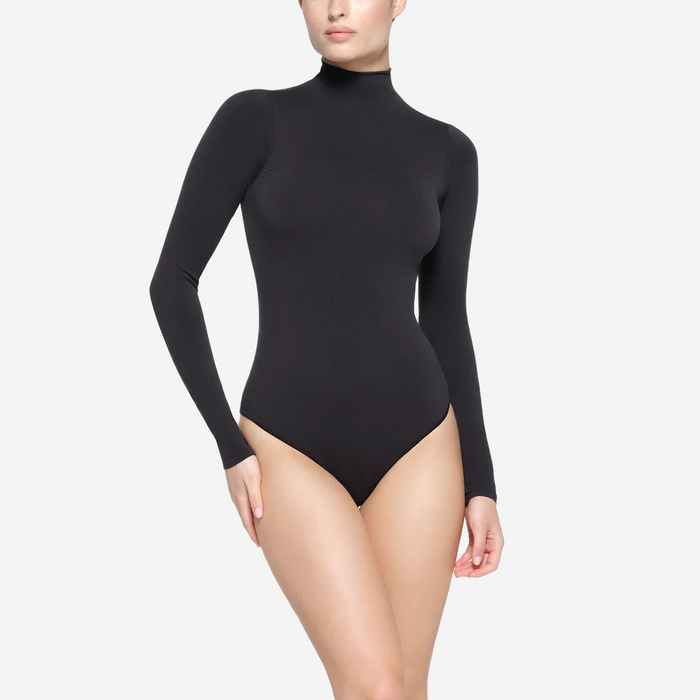 SKIMS ESSENTIAL MOCK NECK LONG SLEEVE BODYSUIT