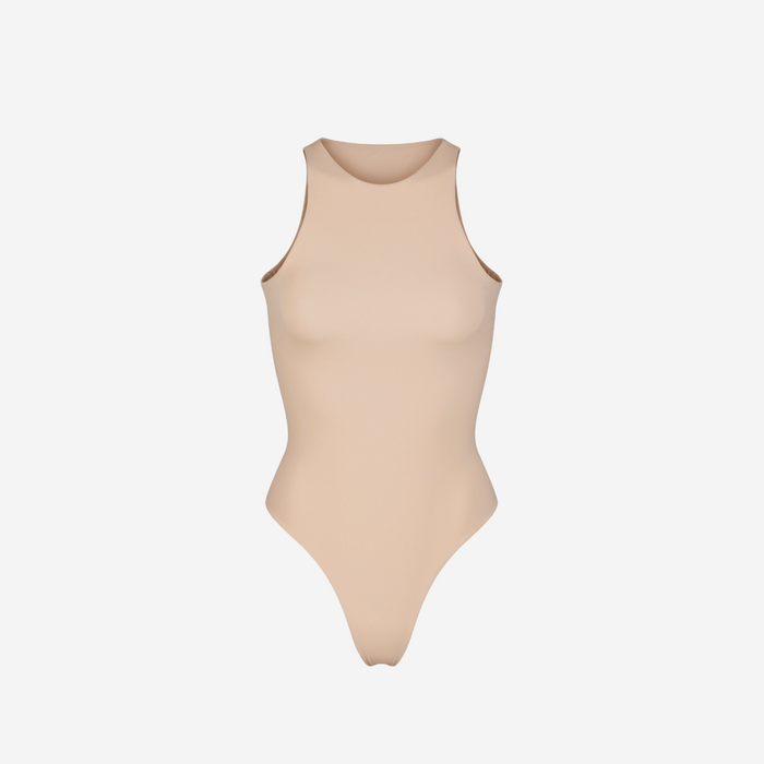 SKIMS FITS EVERYBODY HIGH NECK BODYSUIT MICA