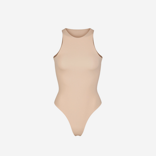 SKIMS FITS EVERYBODY HIGH NECK BODYSUIT MICA