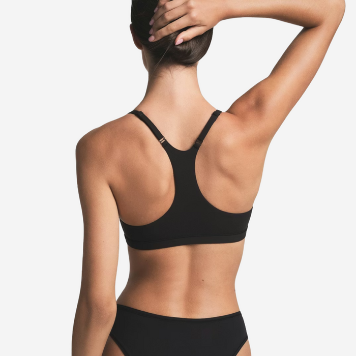 SKIMS FITS EVERYBODY RACERBACK SCOOP BRALETTE ONYX