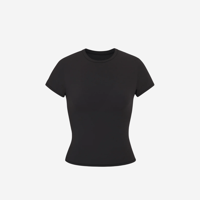 SKIMS FITS EVERYBODY T-SHIRT ONYX