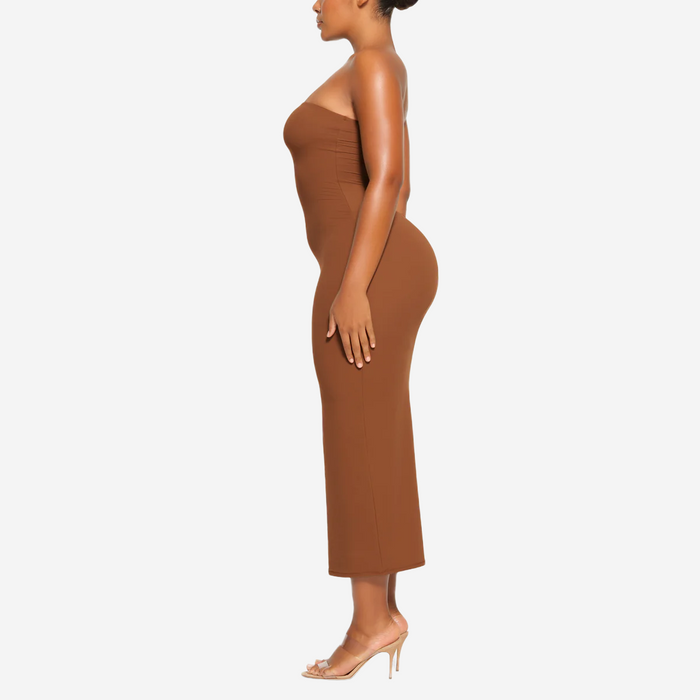 SKIMS FITS EVERYBODY TUBE DRESS BRONZE