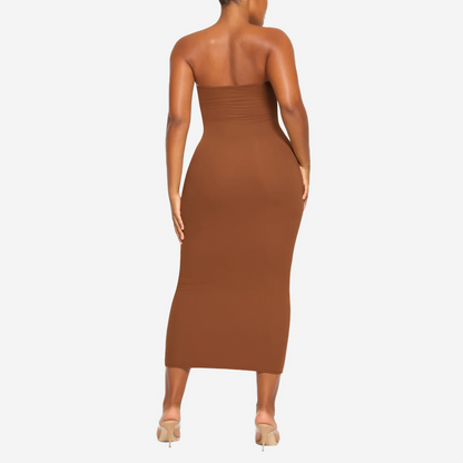 SKIMS FITS EVERYBODY TUBE DRESS BRONZE