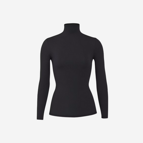 SKIMS FITS EVERYBODY TURTLENECK TOP ONYX