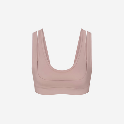 Nike SKIMS MATTE DOUBLE STRAP SCOOP BRA HIMALAYAN