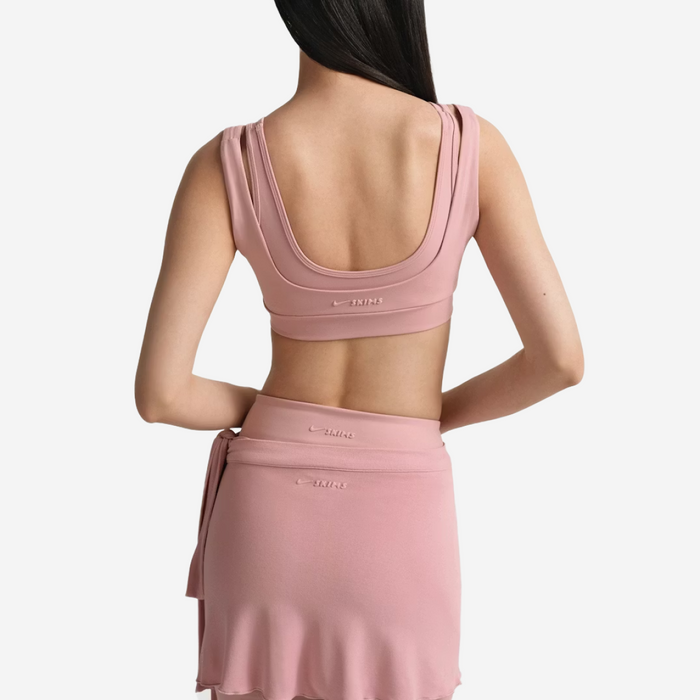 Nike SKIMS MATTE DOUBLE STRAP SCOOP BRA HIMALAYAN
