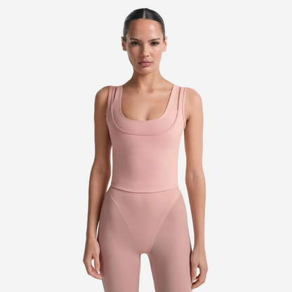 Nike SKIMS MATTE DOUBLE STRAP SCOOP TANK HIMALAYAN