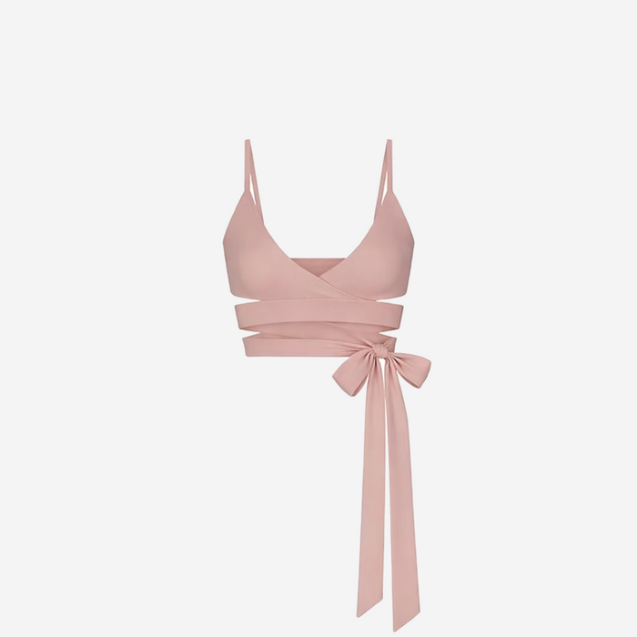 Nike SKIMS MATTE WRAP FRONT BRA HIMALAYAN
