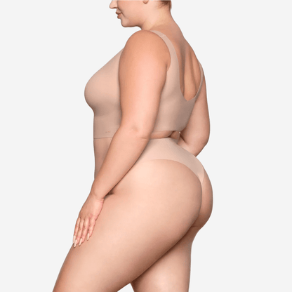 SKIMS NAKED SCOOP LONGLINE BRALETTE MICA