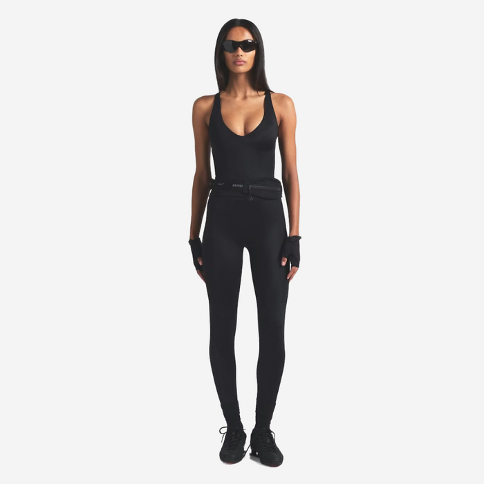 Nike SKIMS SHINE V-NECK TANK OBSIDIAN