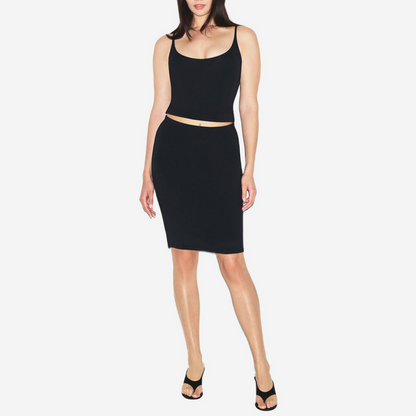SKIMS Smooth Layers Jersey Skirt Obsidian BLACK