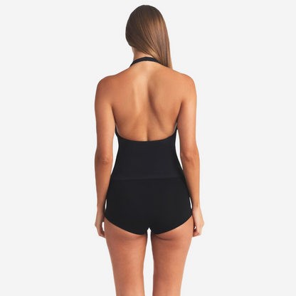 SKIMS Smooth Layers modal-blend halterneck top BLACK
