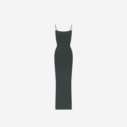 SKIMS SOFT LOUNGE LONG SLIP DRESS DEEP SEA